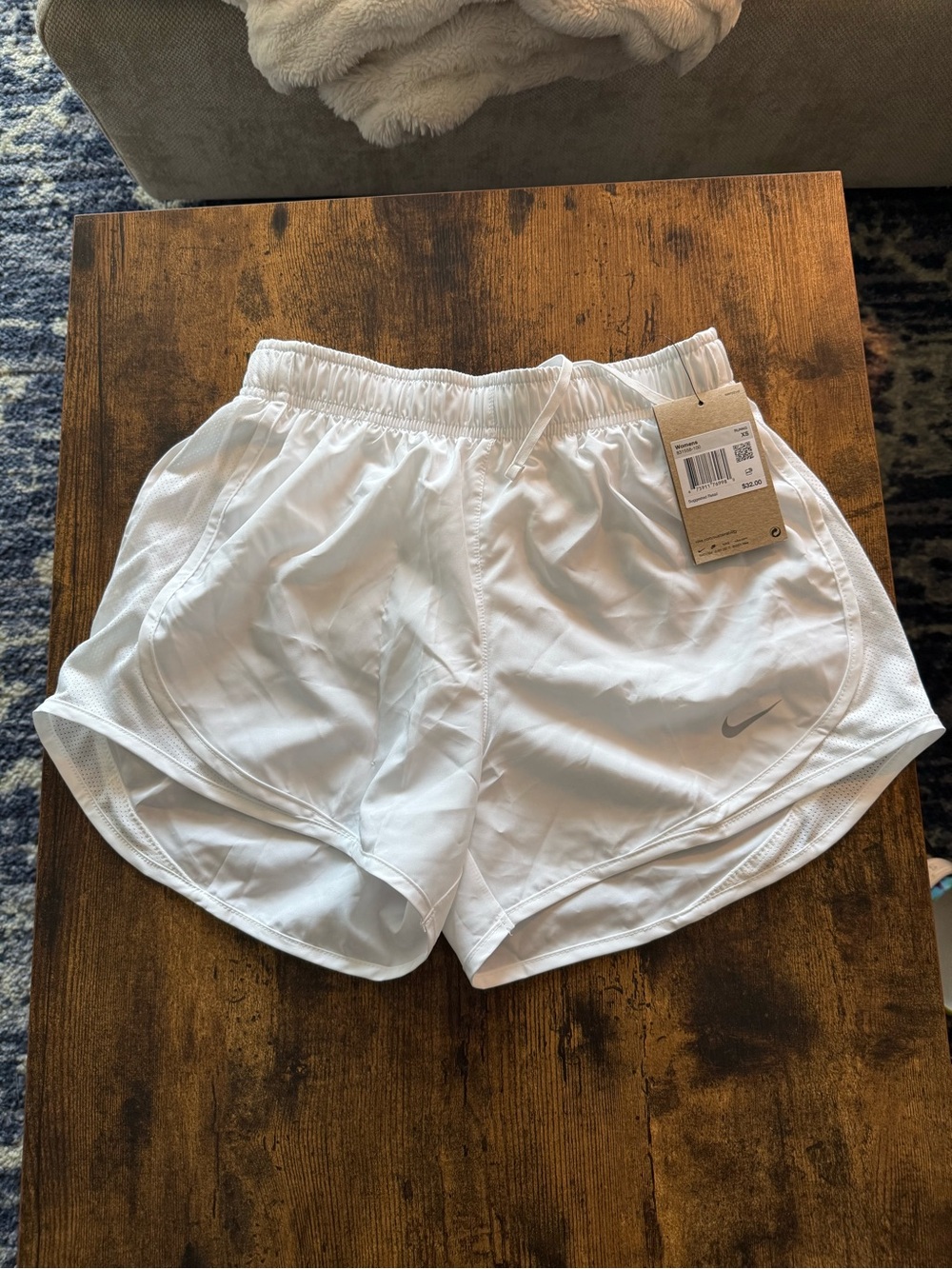 Nike White Women’s Athletic Running Shorts